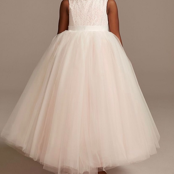 The Everly Dress in Ivory and Sage Green Flower Girl Tutu Dress